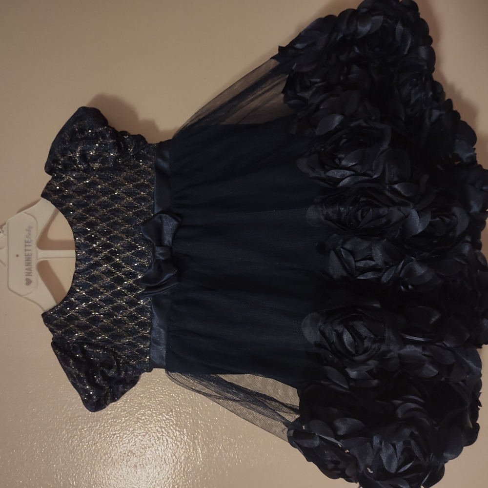 Elegant Navy Blue Kids Dress